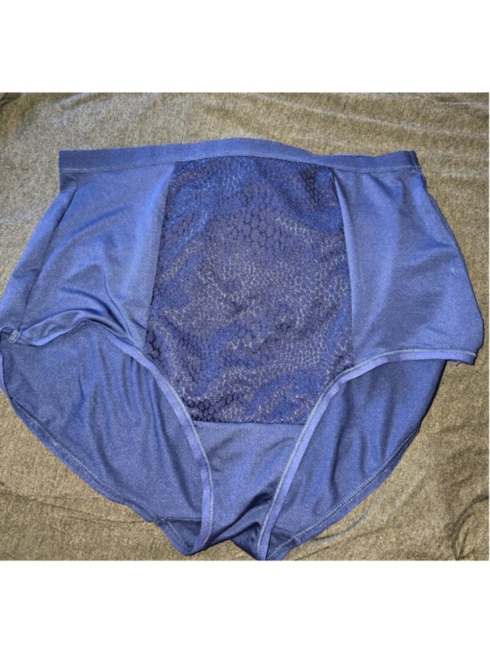 Warner's Navy Blue Bikini Sissy Panty Smooth Tummy Hipster Underwear Large